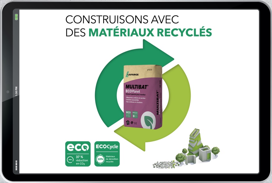 Lafarge réalisation agence neocom, design, digital creation print conseil brochure, magazine, flyers, communication marketing, creation site web